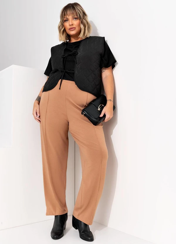 Marguerite - Calça Bege em Moletinho 1