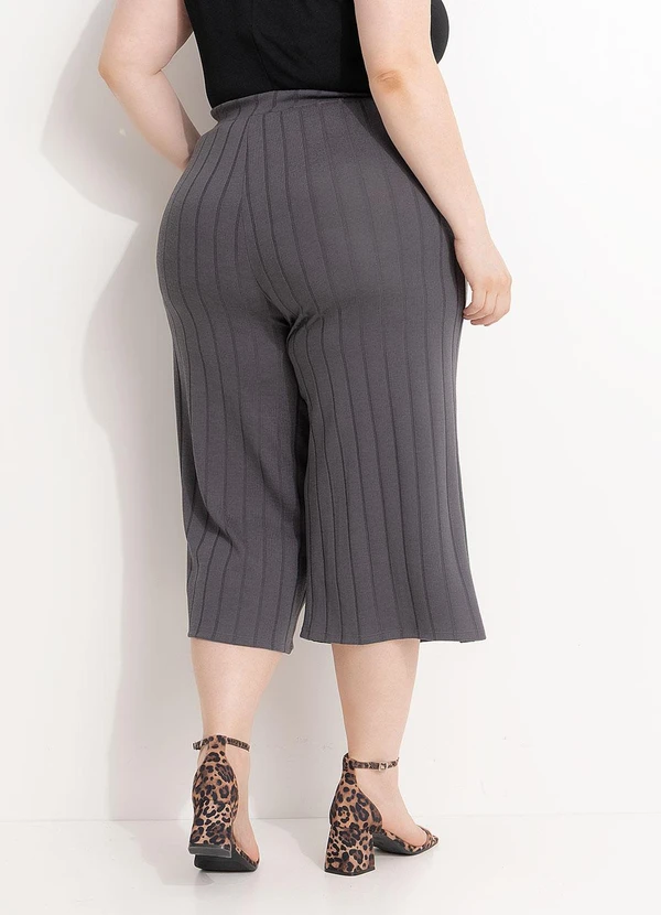 Marguerite - Calça Cinza em Malha Tricô 6