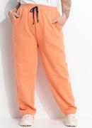 Cal�a Coral em Moletom sem Pel�cia