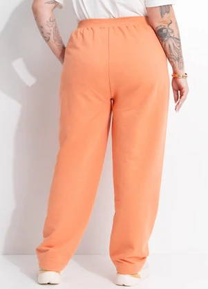 Marguerite - Calça Coral em Moletom sem Pelúcia - MARGUERITE