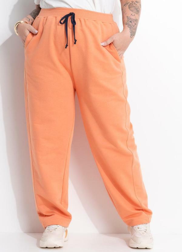 Cal�a (Coral) em Moletom sem Pel�cia