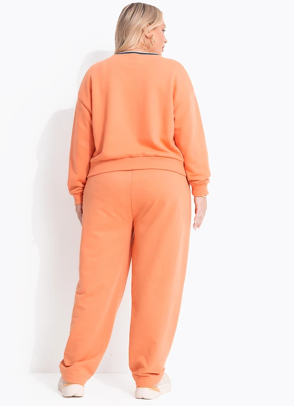 Marguerite - Calça Coral em Moletom sem Pelúcia 6