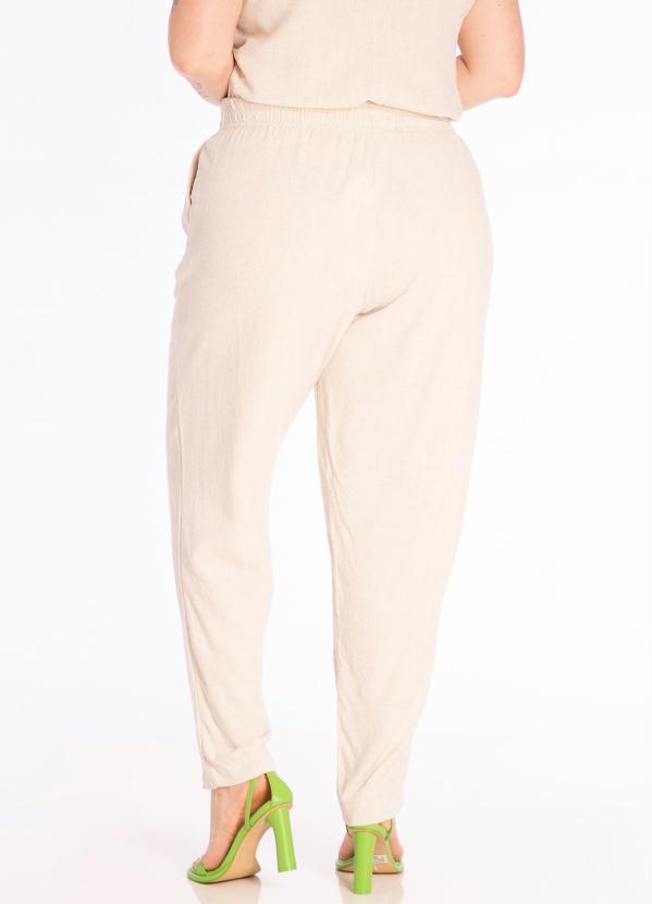 Lisamour - Calça em Viscolinho Off White 2