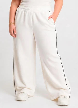 Dianna - Calça Feminina Pantalona Bege - DIANNA