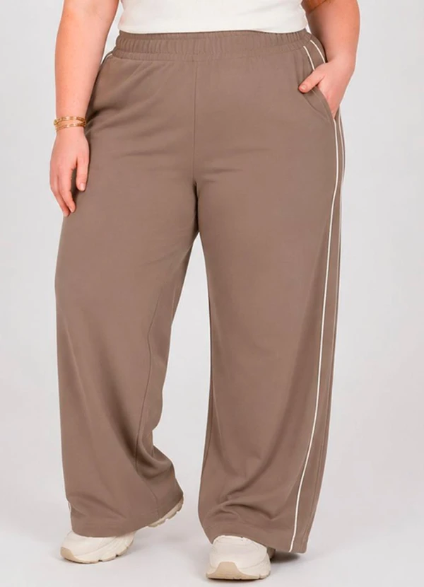 Dianna - Calça Feminina Pantalona Marrom