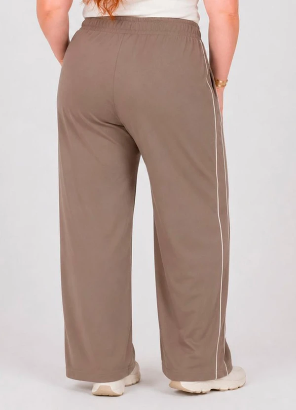 Calca Feminina Pantalona Marrom - DIANNA