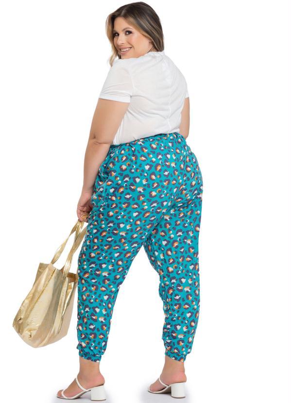 Miss Masy Plus - Calça Feminina Plus Size Andreia Azul 4