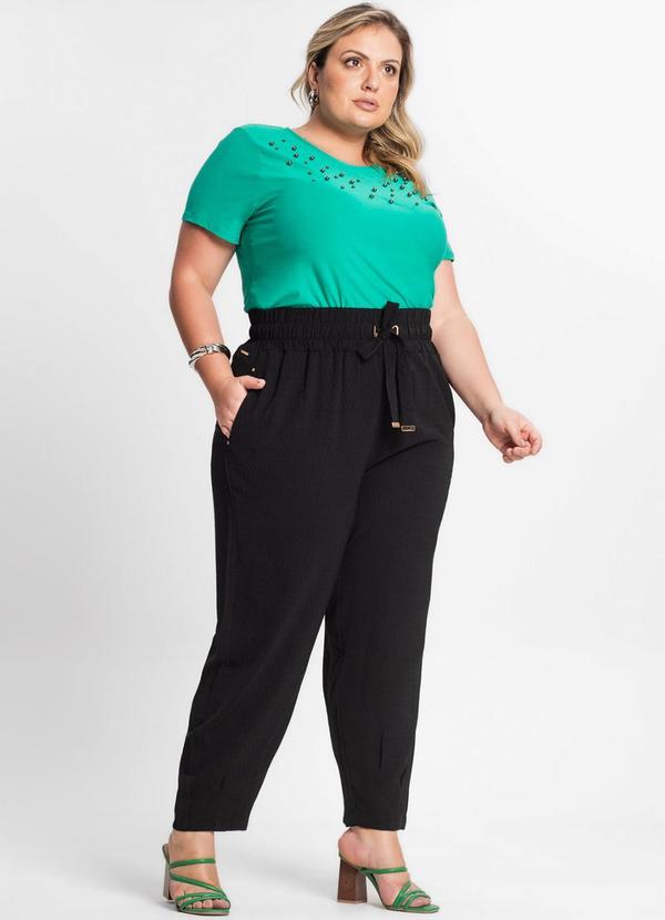 Secret Glam - Calça Feminina Plus Size Preto 5