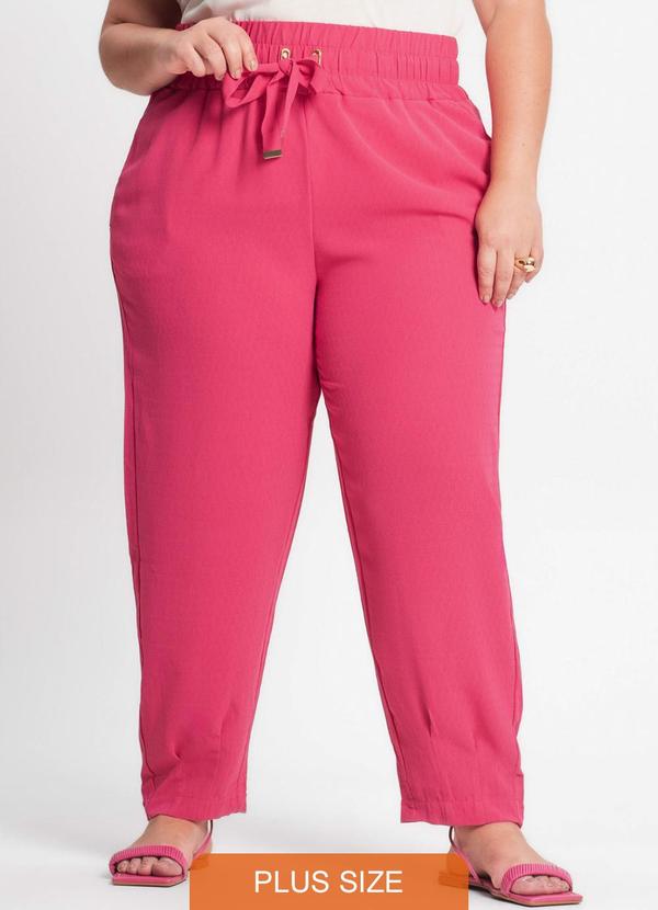 Secret Glam - Calça Feminina Plus Size Rosa