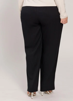 Lisamour - Calça Jogger com Amarração Preta - LISAMOUR