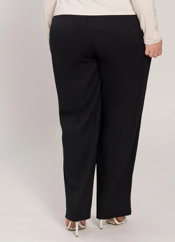 Lisamour - Calça Jogger com Amarração Preta 2