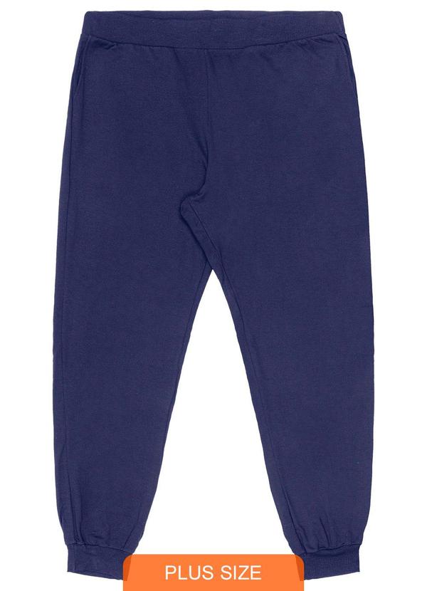Secret Glam - Calça Jogger Feminina Plus Size Azul