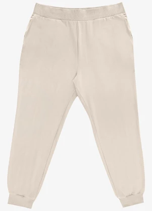 Secret Glam - Calça Jogger Plus Size Bege - SECRET GLAM