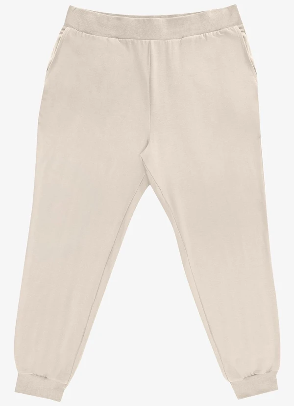 Secret Glam - Calça Jogger Plus Size Bege