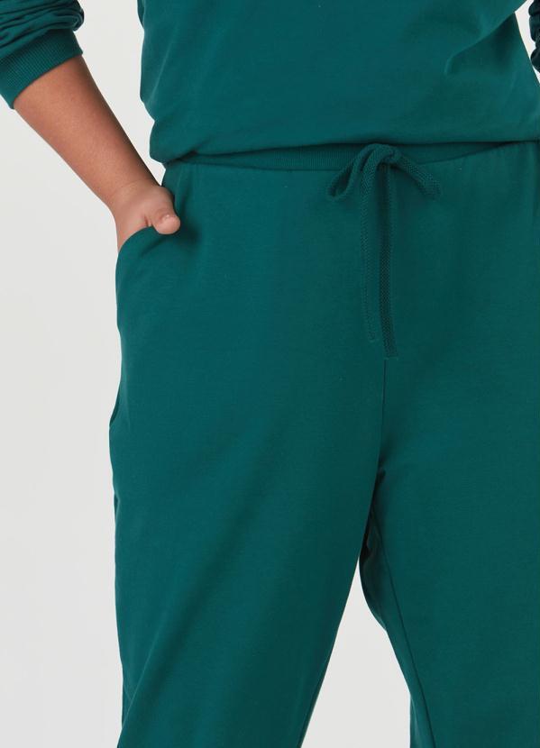 Malwee Plus - Calça Jogger Plus Size Feminina Verde 4