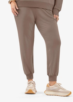 Secret Glam - Calça Jogger Plus Size Marrom - SECRET GLAM