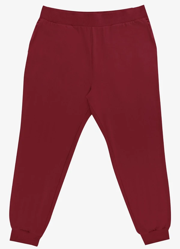 Secret Glam - Calça Jogger Plus Size Vermelho 1