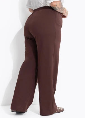 Marguerite - Calça Marrom em Moletom - MARGUERITE