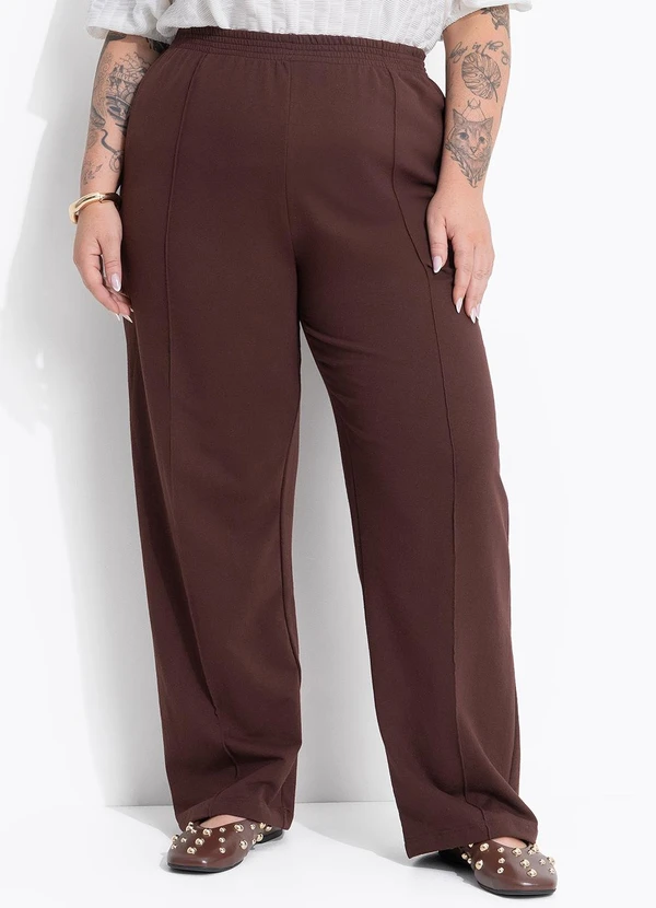 Marguerite - Calça Marrom em Moletom 5