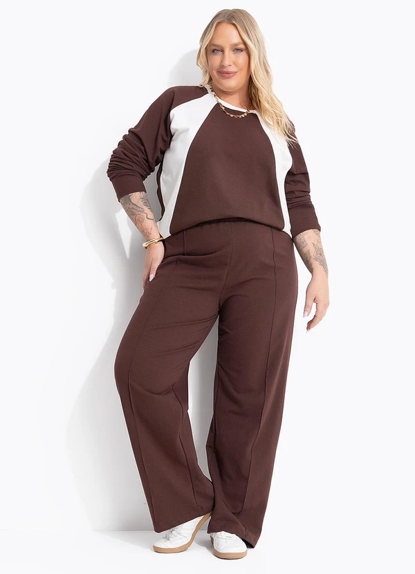 Marguerite - Calça Marrom em Moletom 6