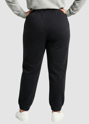Yends Fashion - Calça Moletom Plus Size Elastico no Punho Preto - YENDS FASHION