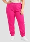 Yends Fashion - Calça Moletom Plus Size Elastico no Punho Cinza - variação: Rosa