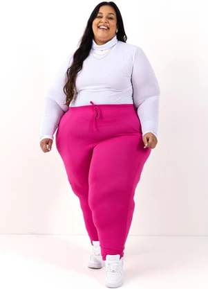 Marguerite - Calça Pink em Malha Anarruga - MARGUERITE