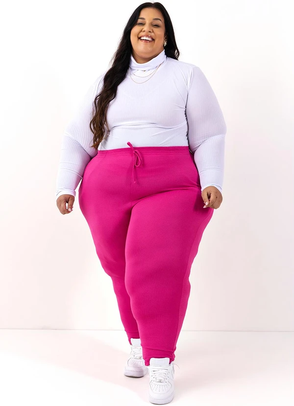 Marguerite - Calça Pink em Malha Anarruga 8