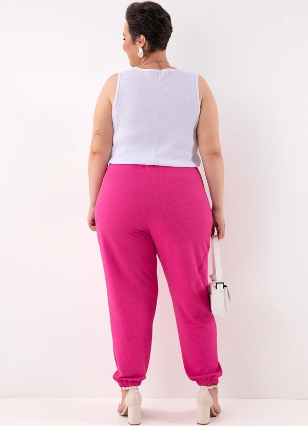 Marguerite - Calça Pink em Malha Anarruga 3
