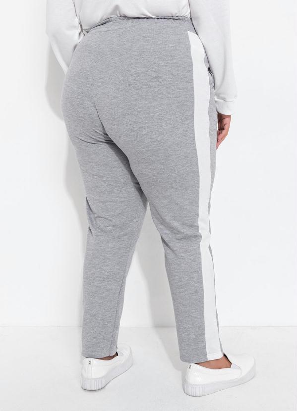 Mink - Calça Plus Size Mescla com Recortes e Bolsos 2