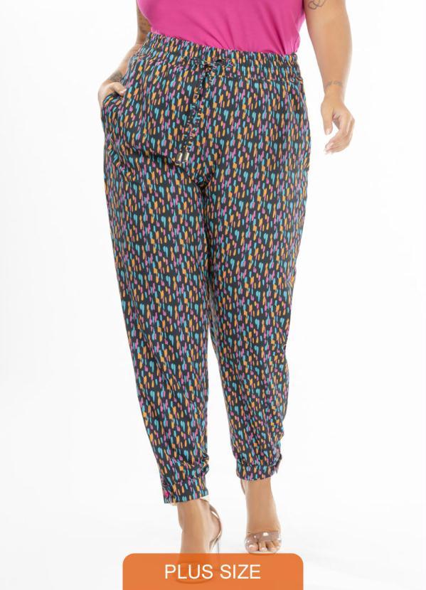 Donna Peck - Calça Plus Size Preto