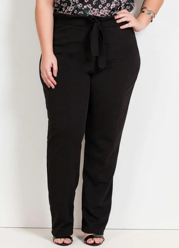 Pantacourt Plus Size Calça Clochard Com Elastico Calça Plus Size