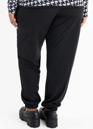 Marguerite - Calça Preta Jogger Plus Size - MARGUERITE