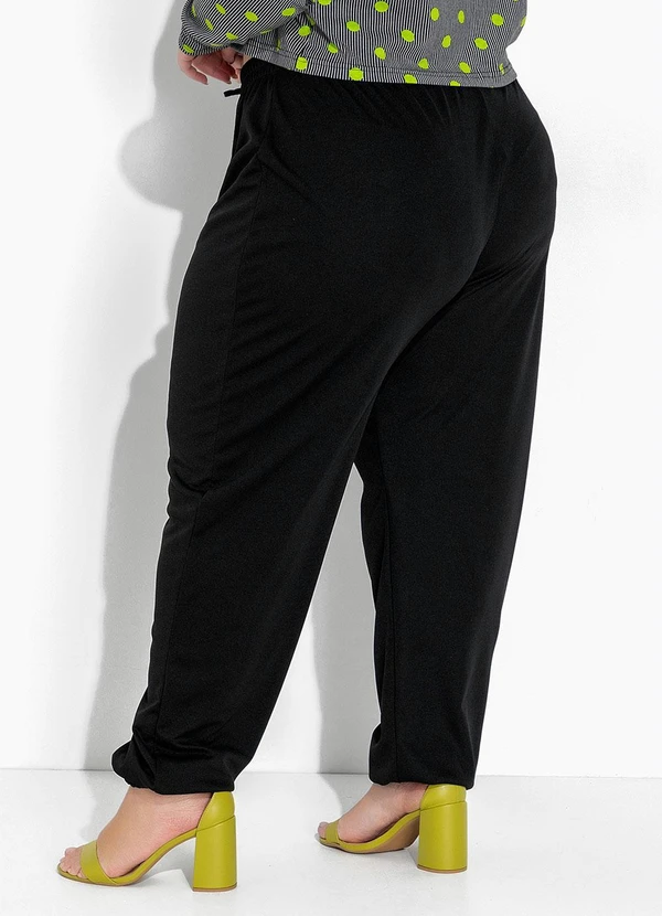 Marguerite - Calça Preta Jogger Plus Size 4