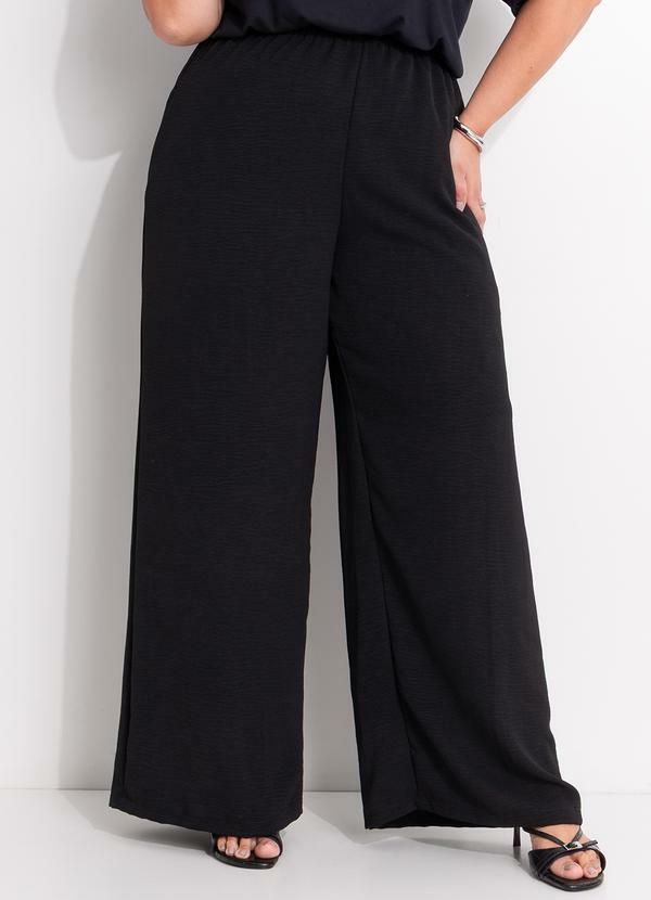 Cala (Preto) em Crepe Plano