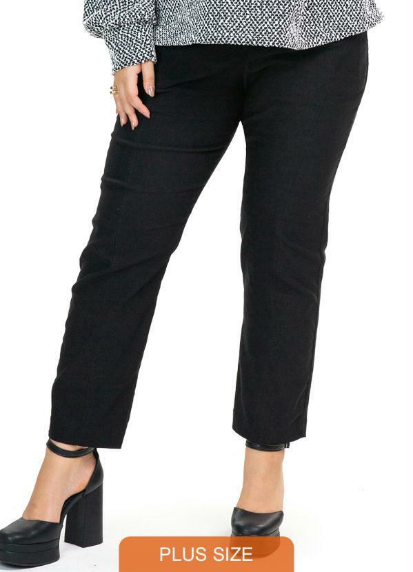 Secret Glam - Calca Bengaline Shine Preto