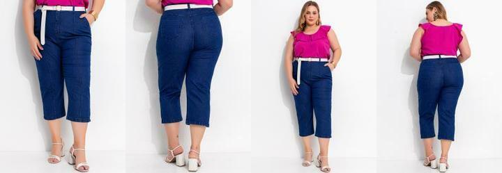 Cala Jeans Azul Escuro em Jeans