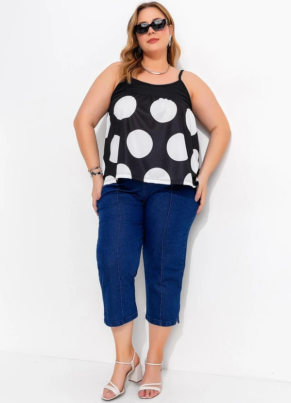 Marguerite - Calça Jeans Azul Escuro em Jeans 8