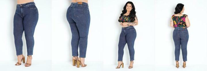 Cal�a Jeans Cropped Sawary Plus Size