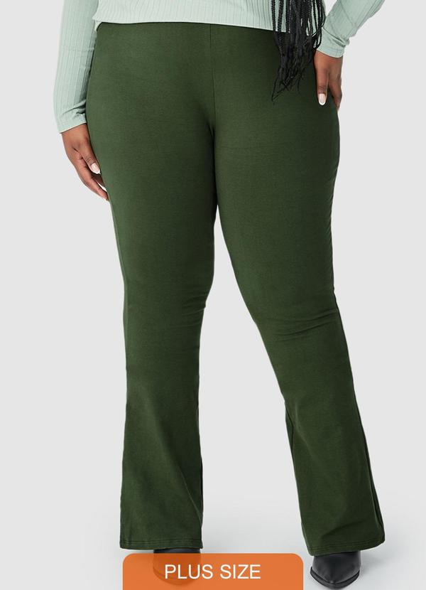 Malwee - Calça Bailarina em Cotton Plus Verde