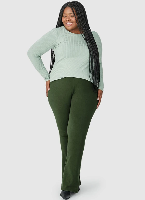 Malwee - Calça Bailarina em Cotton Plus Verde 3