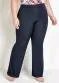 Marguerite - Calça Flare Preta Plus Size - variação: Marinho