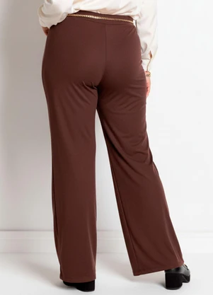 Marguerite - Calça Marrom em Malha - MARGUERITE