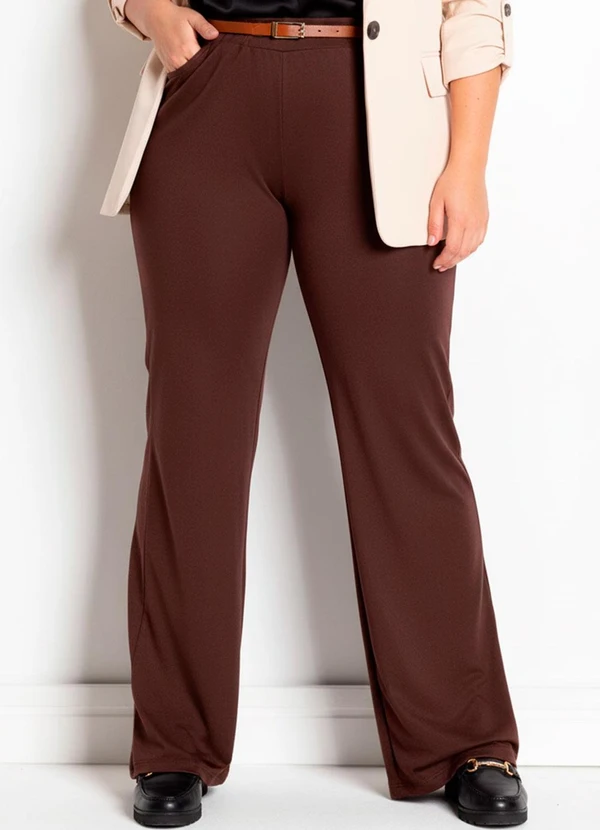 Marguerite - Calça Marrom em Malha 5