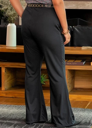 Marguerite - Calça Preta em Malha - MARGUERITE