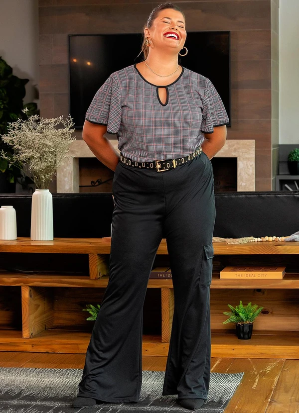 Marguerite - Calça Preta em Malha 3