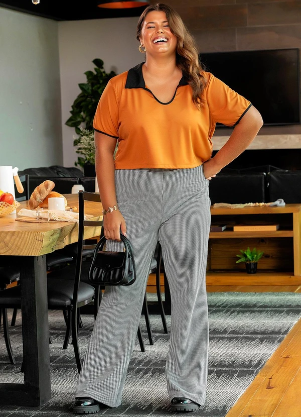 Marguerite - Calça Xadrez Preta e Branca 2