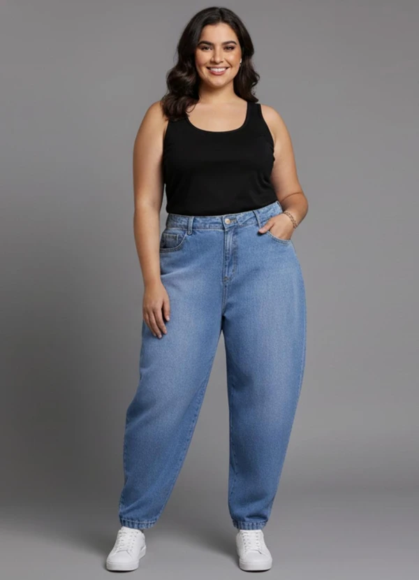 Marguerite - Calça Azul Claro em Jeans 3