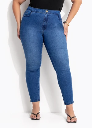 Marguerite - Calça Azul Escuro em Jeans com Elastano - MARGUERITE
