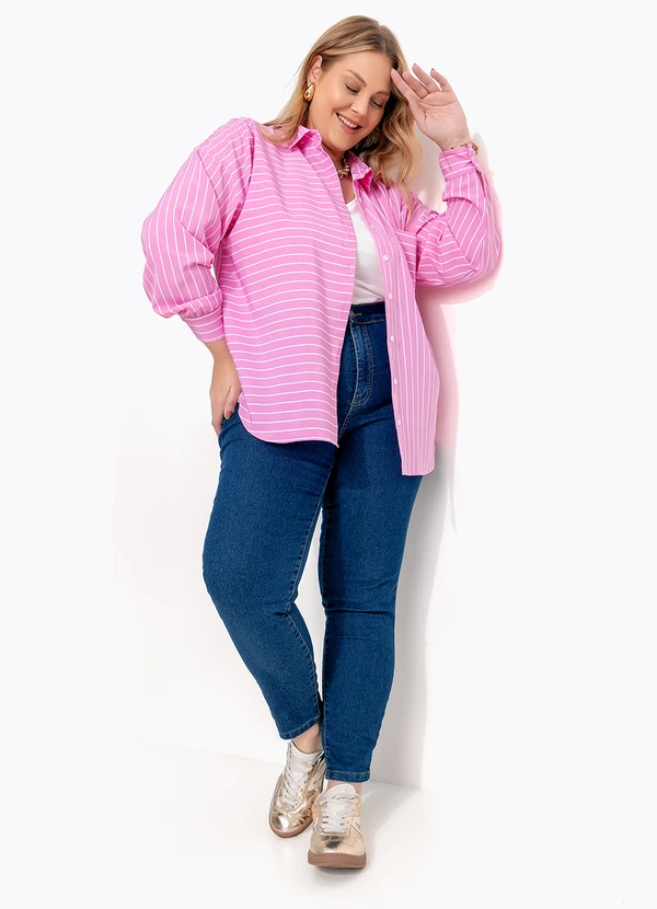 Marguerite - Calça Azul Escuro em Jeans com Elastano 16